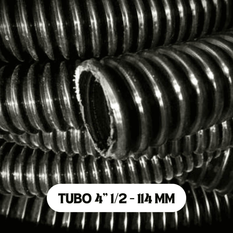 TUBO ASPIRANTE PARA SIEMBRA NEGRO 4" 1/2 – 114 MM