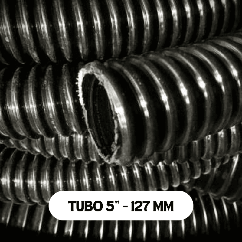 TUBO ASPIRANTE PARA SIEMBRA NEGRO 5″ – 127 MM